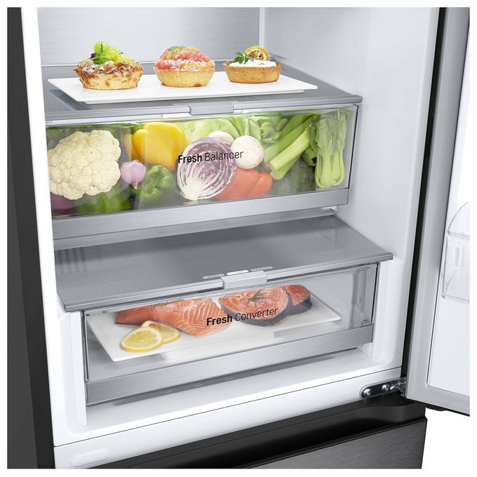 LG GBV7280AEV Frigorifero Combinato 387 L 203 cm Classe A 33 dB Total No Frost Door Cooling Linear Cooling colore Nero