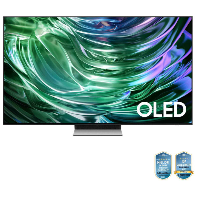 Samsung QE48S94DAEXZT Serie 9 Smart TV OLED 4K 48'' NQ4 AI Gen2 HDR+ Motion Xcelerator 144Hz Dolby Atmos colore Carbon Silver