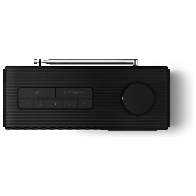 Philips TAR5600 radiosveglia DAB+ FM Bluetooth 5.3, impermeabile IPX4, 10W, display LCD, ricaricabile USB-C, 10 ore autonomia