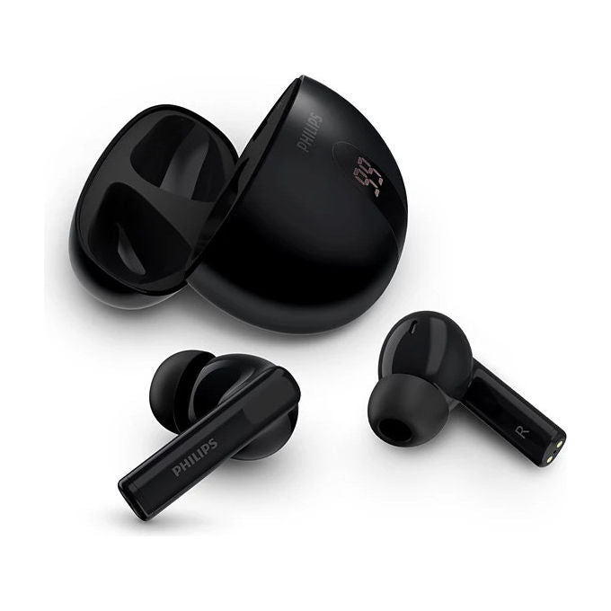 Philips TAT2520BK-00 auricolari wireless in-ear, cancellazione attiva del rumore, Bluetooth 5.4, IPX4, autonomia 20h, ricarica rapida, nero