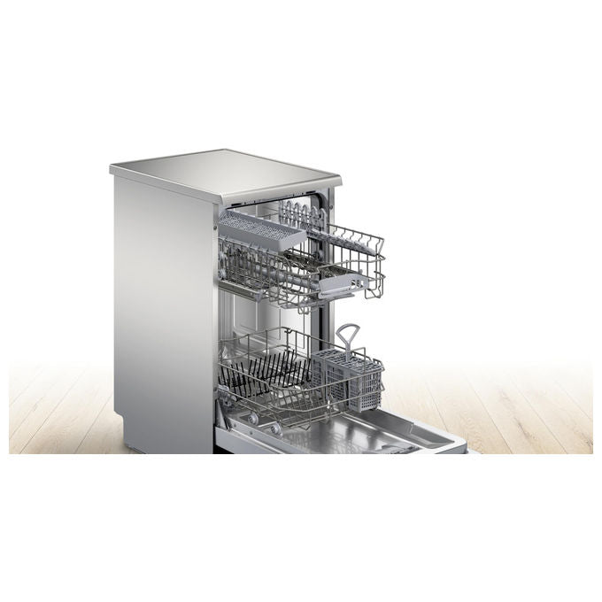 Bosch SPS2HKI55E Serie 2 Lavastoviglie Slim libera installazione 10 coperti Classe D 46 dB Home Connect (85x45x60 cm) colore Inox
