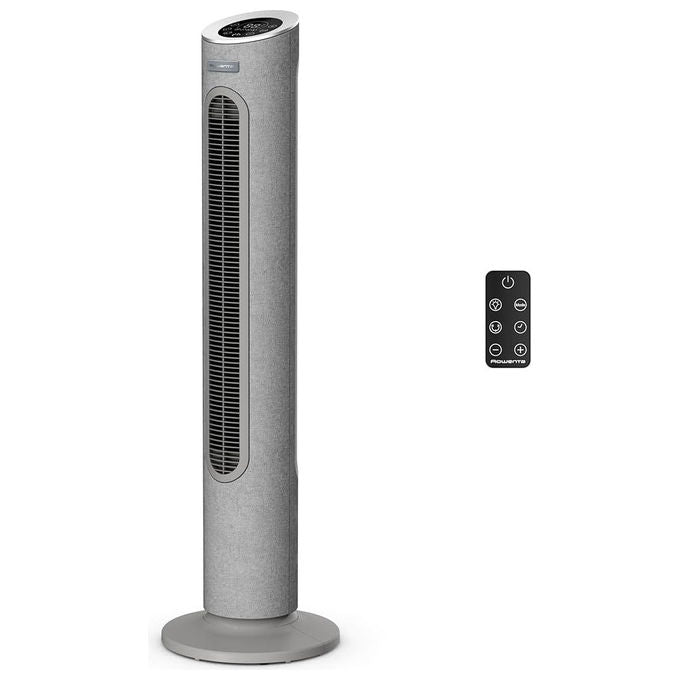 Rowenta VU7050F0 Eole Silence Force Ventilatore a Torre 12 Velocita' 20 dB 2440 m³-h Telecomando Oscillazione Automatica colore Blu scuro