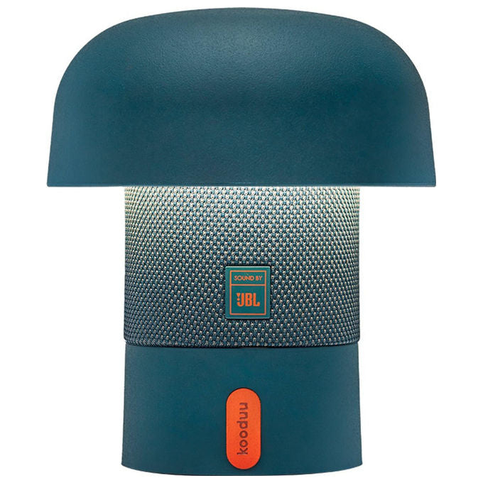 Kooduu Sensa Play Mini, lampada altoparlante Bluetooth, audio JBL 8W, luce LED dimmerabile, USB-C, Deep Aquamarine