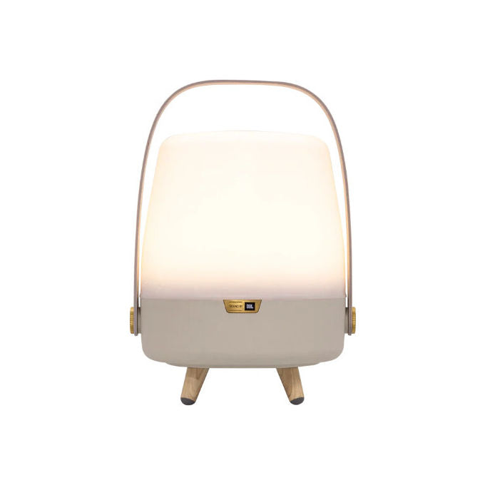 Kooduu Lite-up PLAY Mini – Lampada Altoparlante Portatile Bluetooth 5.3, 8 W, TWS, LED 2700K, batteria 2200 mAh, autonomia 11h, USB-C, colore Sabbia