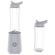 Tognana frullatore elettrico Iridea 450W, 4 lame in acciaio inox, 2 bicchieri portatili 600ml, coperchio antigoccia, grigio perla