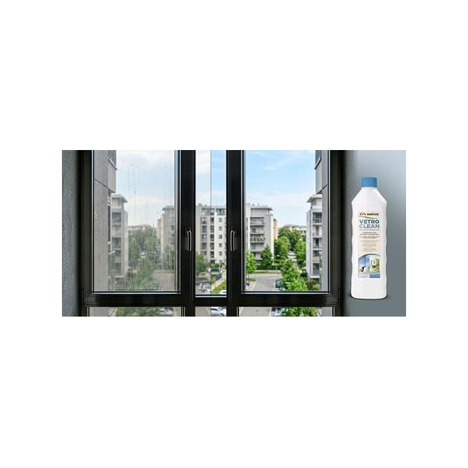 Meliconi detergente per robot lavavetri, 1L, anti-aloni, asciugatura rapida, formula universale, vetri brillanti
