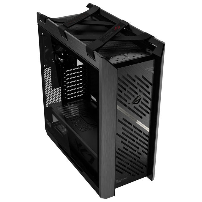 ASUS ROG Strix Helios II GX601S, case midi tower gaming, vetro temperato, alluminio CNC, E-ATX ATX mATX mini-ITX, 4x ventole 140 mm, ARGB, nero