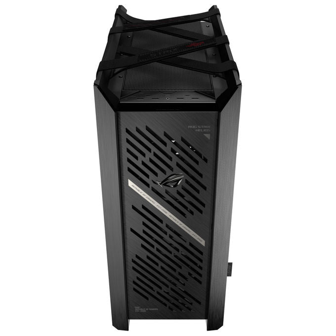 ASUS ROG Strix Helios II GX601S, case midi tower gaming, vetro temperato, alluminio CNC, E-ATX ATX mATX mini-ITX, 4x ventole 140 mm, ARGB, nero