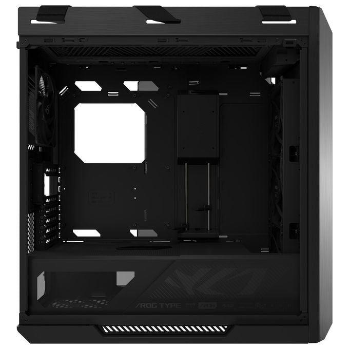 ASUS ROG Strix Helios II GX601S, case midi tower gaming, vetro temperato, alluminio CNC, E-ATX ATX mATX mini-ITX, 4x ventole 140 mm, ARGB, nero