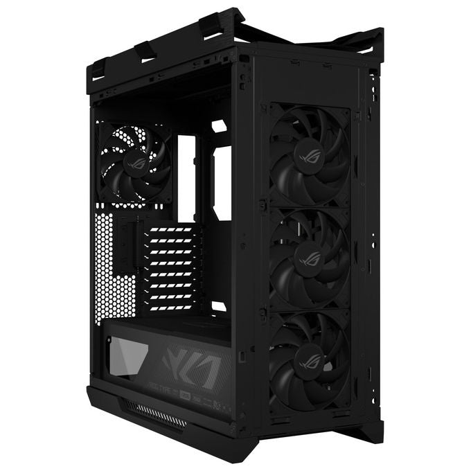 ASUS ROG Strix Helios II GX601S, case midi tower gaming, vetro temperato, alluminio CNC, E-ATX ATX mATX mini-ITX, 4x ventole 140 mm, ARGB, nero