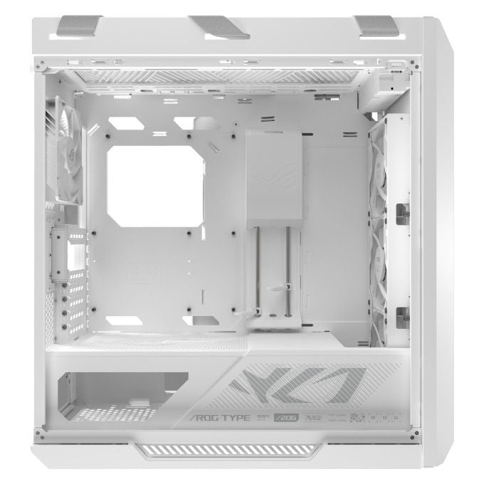 ASUS ROG Strix Helios II case midi tower, bianco, vetro temperato, ATX E-ATX mATX mini-ITX, alluminio CNC, 4x ventole 140 mm, ARGB Aura Sync