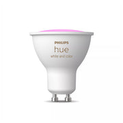 Philips Hue faretto connesso GU10, white and color ambiance, LED 4,2 W, 400 lm, Bluetooth e Zigbee, compatibile Alexa e Google Assistant
