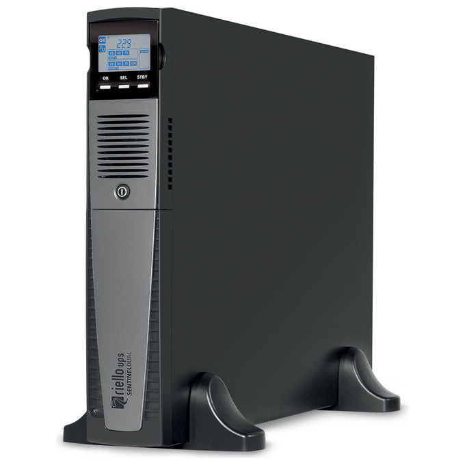 Riello UPS, ups online doppia conversione, Sentinel Dual SD2 3000 A5, 3000VA, rack 2U 19'', protezione server e storage