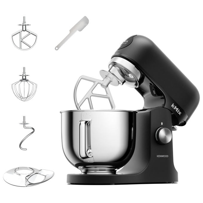 Kenwood impastatrice planetaria kMix KMX751ABK, 1000 W, ciotola 5 litri inox, 6 velocita', movimento planetario, nera