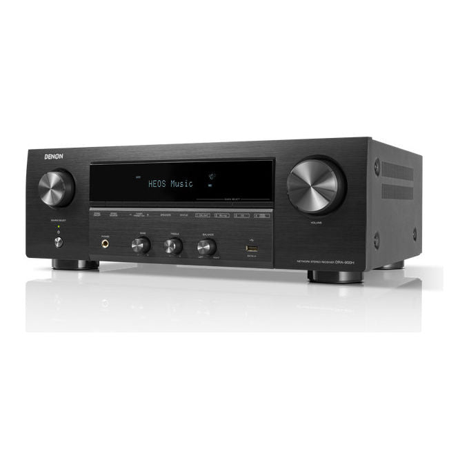 Denon DRA-900H sintoamplificatore stereo 2.2 canali, 100 W, Wi-Fi, Bluetooth, AirPlay 2, HEOS, HDMI 8K, DAB+, nero
