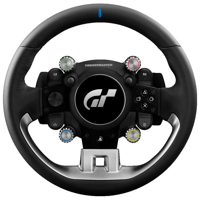 Thrustmaster GT Wheel Add-On, volante da corsa in vera pelle 28 cm, licenza Gran Turismo, compatibile PS5, PS4, PC, nero