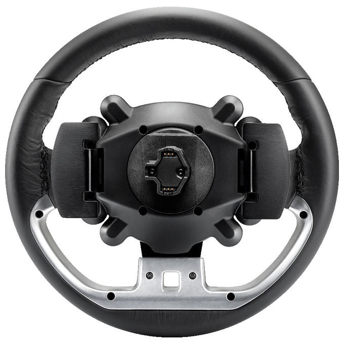 Thrustmaster GT Wheel Add-On, volante da corsa in vera pelle 28 cm, licenza Gran Turismo, compatibile PS5, PS4, PC, nero