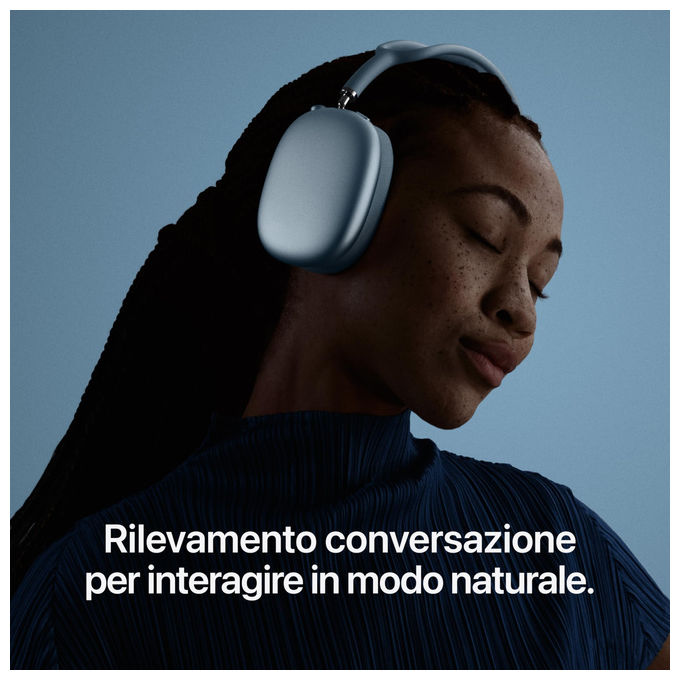 Apple AirPods Max 2 Cuffie Over-Ear Wireless, Cancellazione Attiva del Rumore, Chip H2, Bluetooth 5.3, USB-C, 20h autonomia, colore Blu