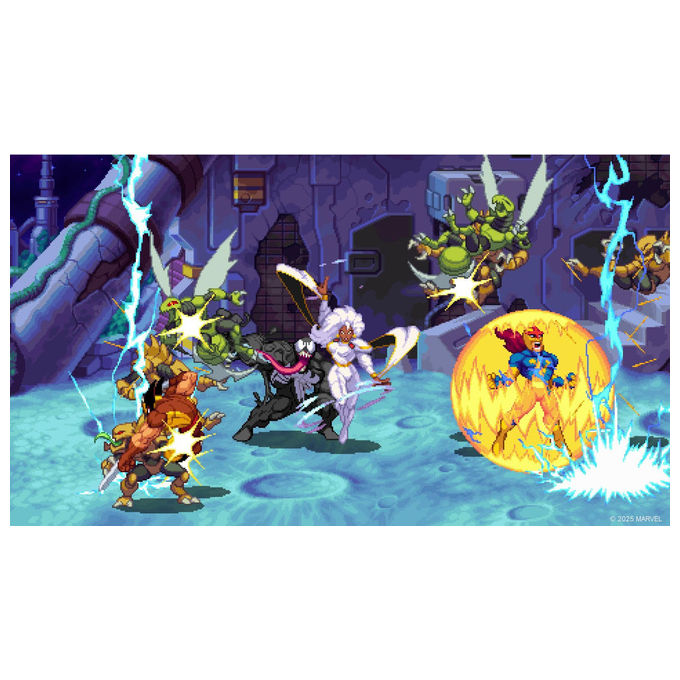 Marvel Cosmic Invasion, gioco PS5, picchiaduro arcade beat em up, pixel art, 15 eroi Marvel, multigiocatore locale e online, testi in italiano