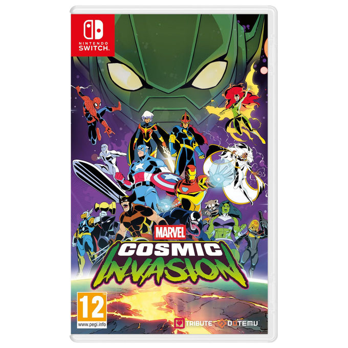 Marvel Cosmic Invasion, gioco Nintendo Switch, picchiaduro, 15 eroi, pixel art, tag-team, multiplayer locale e online
