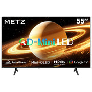 Metz smart tv 55 pollici QD MiniLED 4K, Google TV, schermo opaco antiriflesso, Dolby Vision, Dolby Atmos, HDR10+, MEMC, 55MNH7000Z