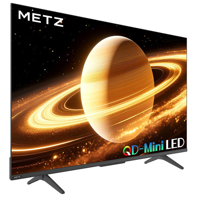 Metz smart tv 65 pollici QD MiniLED 4K, Google TV, Dolby Vision, HDR10+, Full Array Local Dimming, MEMC, Dolby Atmos, DVB-T2