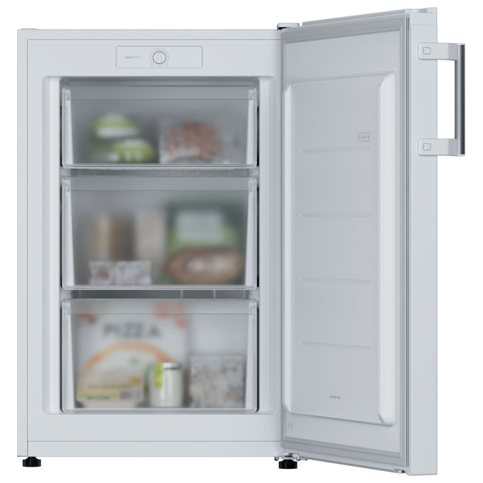 Candy CNUQ2L58EWH City Mini Congelatore Verticale 90 L 85 cm Classe E 37 dB Low Frost colore Bianco