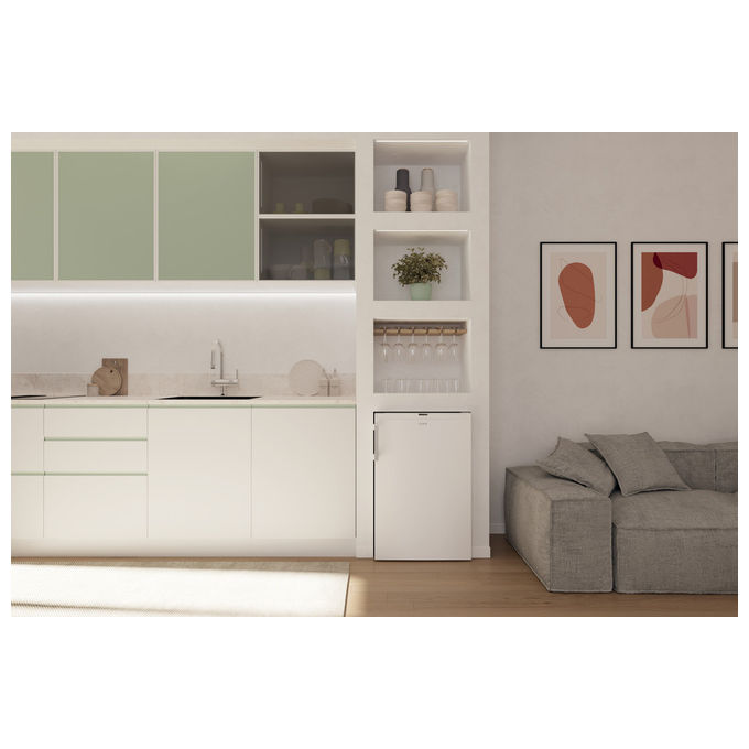 Candy CNUQ2L58EWH City Mini Congelatore Verticale 90 L 85 cm Classe E 37 dB Low Frost colore Bianco