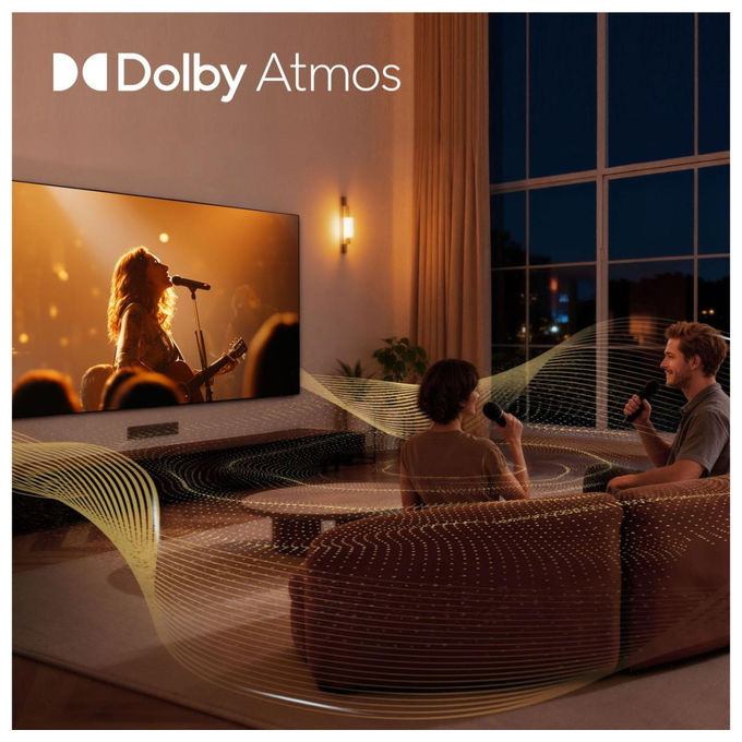 Hisense smart tv 32A59S, 32 pollici, QLED Full HD, VIDAA, Wi-Fi, HDR10, Dolby Atmos, nero