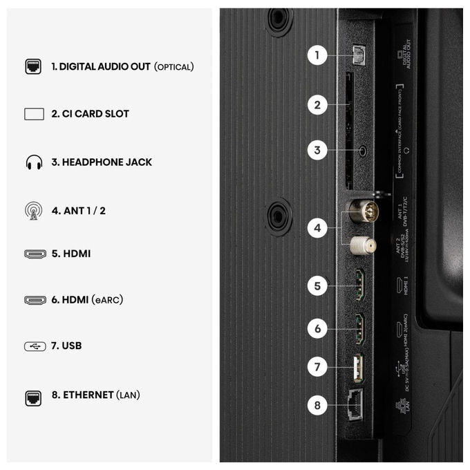 Hisense smart tv 32A59S, 32 pollici, QLED Full HD, VIDAA, Wi-Fi, HDR10, Dolby Atmos, nero