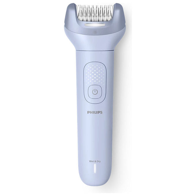 Philips epilatore serie 8000 BRE708-00, senza fili, wet and dry, 32 pinzette, testina ProGuide, autonomia 60 min, blu
