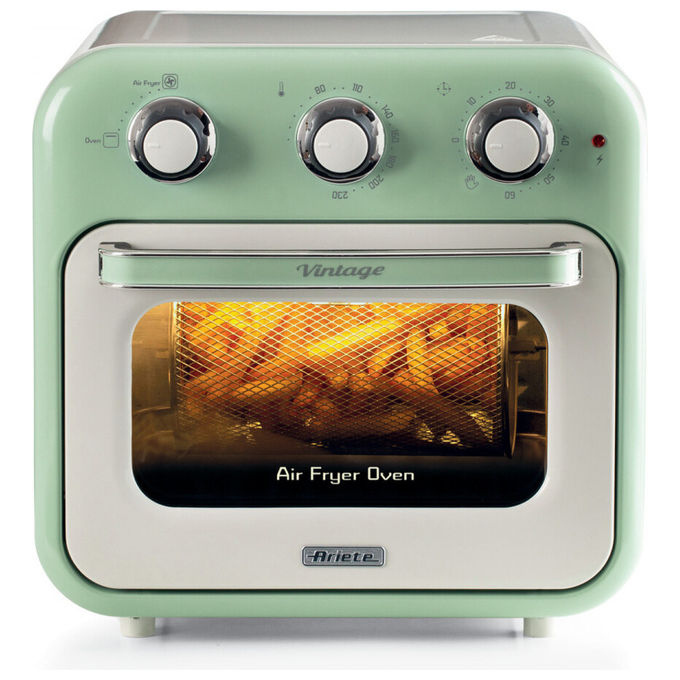 Ariete 4632 Vintage Friggitrice ad aria 2in1 16 L 1400 W Timer 60 min Temperatura 80-230°C colore Verde
