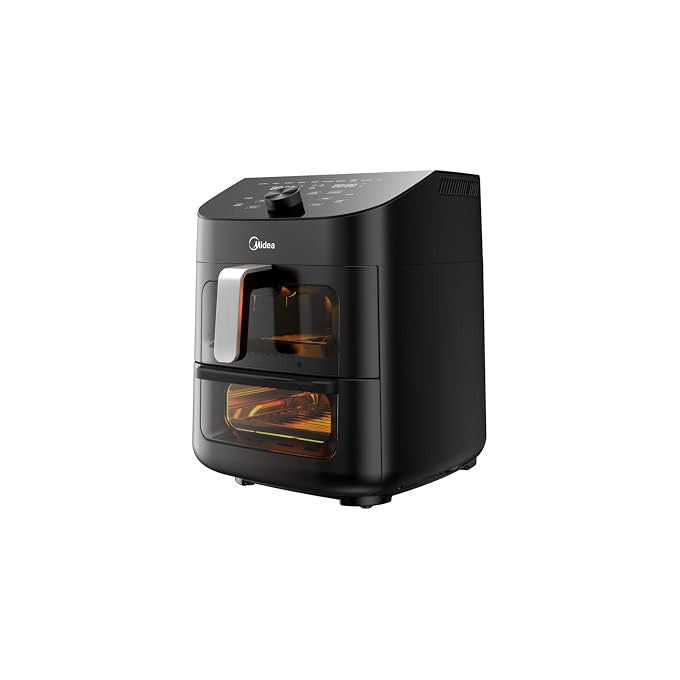 Midea friggitrice ad aria MAD1100DADK, 11 litri doppia zona, 1700w, tecnologia HeatXpress, 10 programmi, connessione IoT, nero