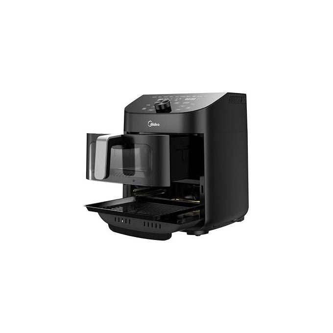 Midea friggitrice ad aria MAD1100DADK, 11 litri doppia zona, 1700w, tecnologia HeatXpress, 10 programmi, connessione IoT, nero
