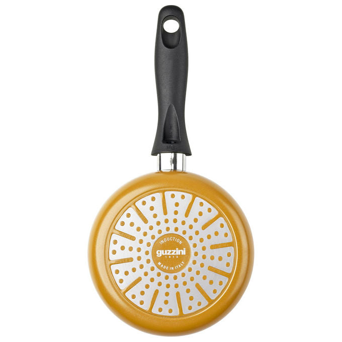 Guzzini set colazione padellino 16 cm e bollilatte 12 cm, CookandPlus, colore giallo