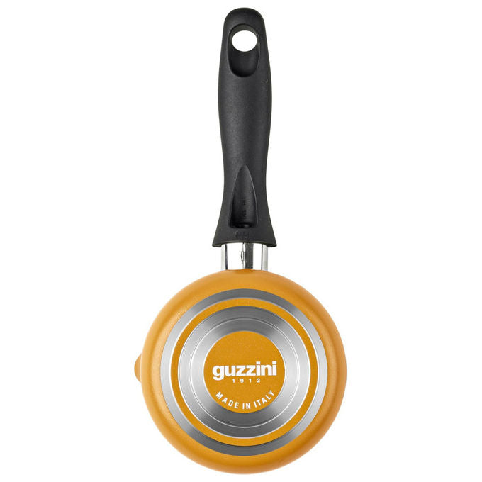 Guzzini set colazione padellino 16 cm e bollilatte 12 cm, CookandPlus, colore giallo