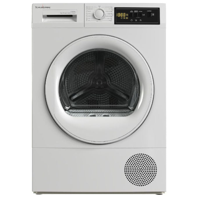 Schaub Lorenz VSDR08D1 Asciugatrice Pompa di Calore 8 Kg Classe E Motore Inverter 15 Programmi 64 dB (85x60x52.5 cm) colore Bianco
