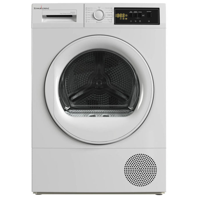 Schaub Lorenz VSDR09D1 Asciugatrice Pompa di Calore 9 Kg Classe E Motore Inverter 15 Programmi (85x60x60.9 cm) colore Bianco
