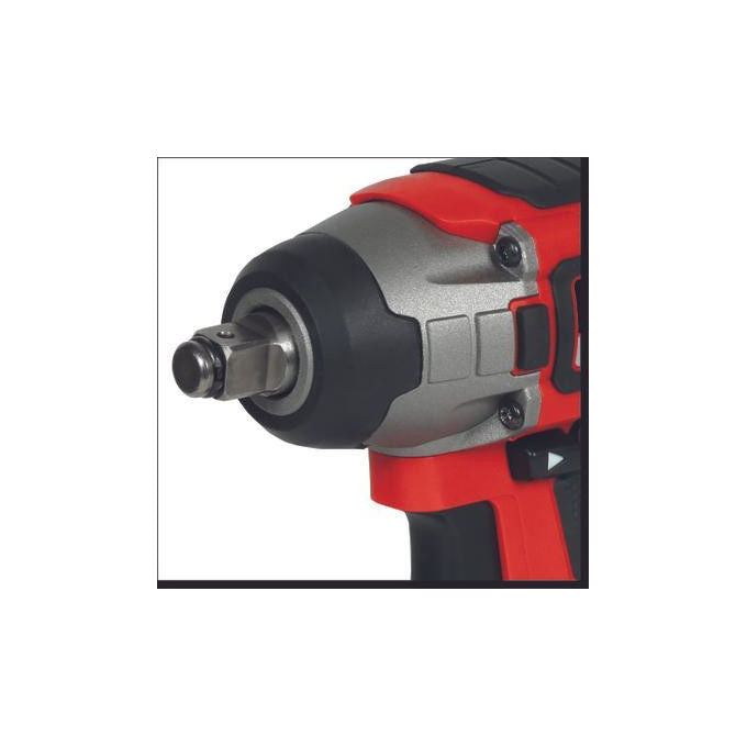 Einhell avvitatore a impulsi a batteria IMPAXXO 18-230, brushless, 230 Nm, 18 V, attacco 1-2'', luce LED, nero rosso