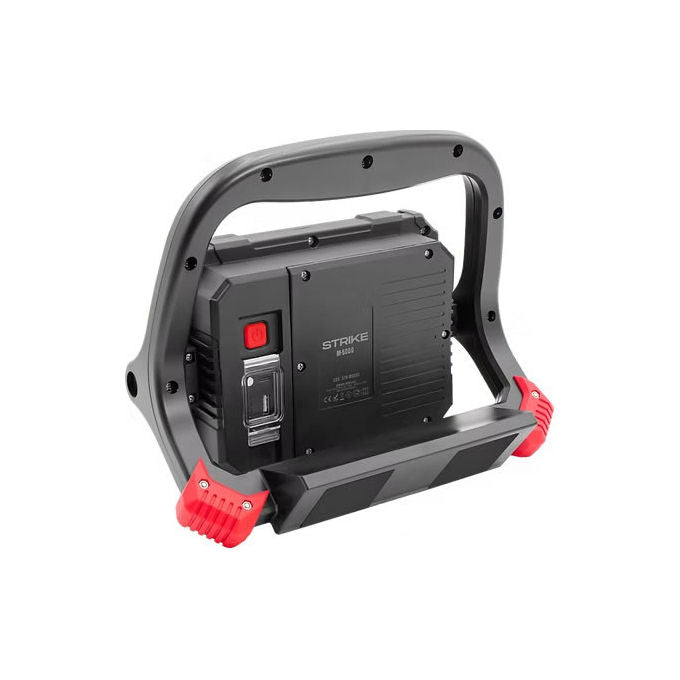 Century Strike proiettore LED portatile ricaricabile 70W, 6000 lm, 5700K, batteria 11000 mAh, IP54, IK10, dimmerabile, STK-M6000