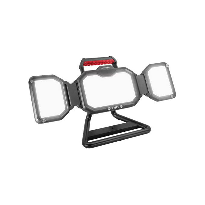 Century proiettore led trifacciale portatile Strike-T, 50W, 4500 lm, 4000K, batteria ricaricabile 12000 mAh, IP65, IK06