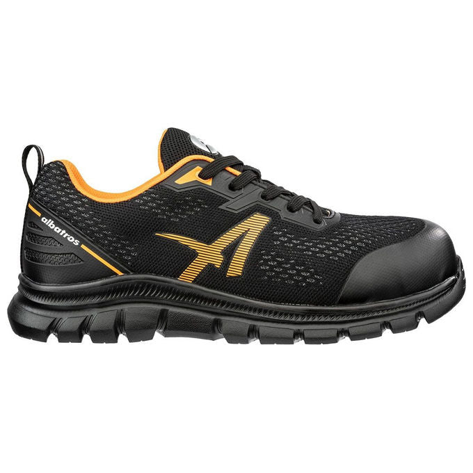 Albatros 647230 Levitate Scarpa di Sicurezza S1P SRC Puntale in Fibra di Vetro Suola Antiscivolo 360° ESD colore Arancione