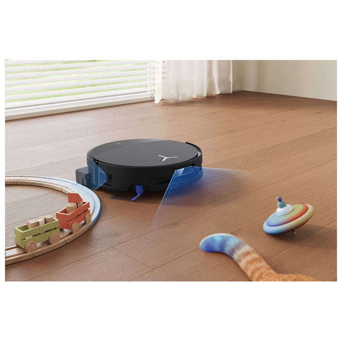 Ecovacs DEEBOT T90 Pro Omni robot aspirapolvere lavapavimenti, 30000 Pa, stazione omni, svuotamento automatico, nero