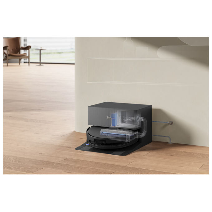 Ecovacs DEEBOT T90 Pro Omni robot aspirapolvere lavapavimenti, 30000 Pa, stazione omni, svuotamento automatico, nero