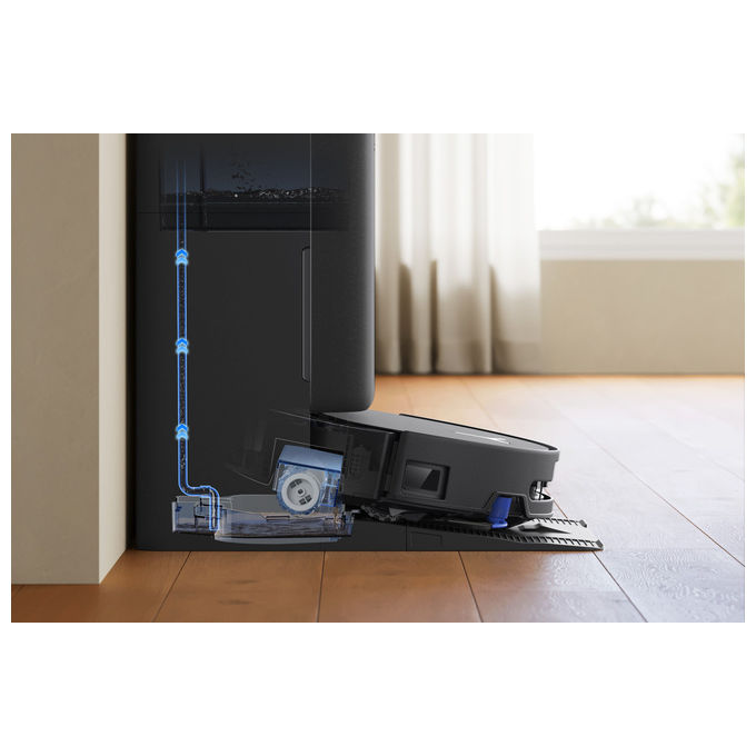 Ecovacs DEEBOT T90 Pro Omni robot aspirapolvere lavapavimenti, 30000 Pa, stazione omni, svuotamento automatico, nero