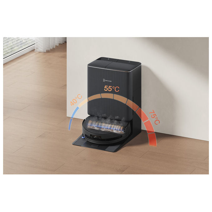 Ecovacs DEEBOT T90 Pro Omni robot aspirapolvere lavapavimenti, 30000 Pa, stazione omni, svuotamento automatico, nero