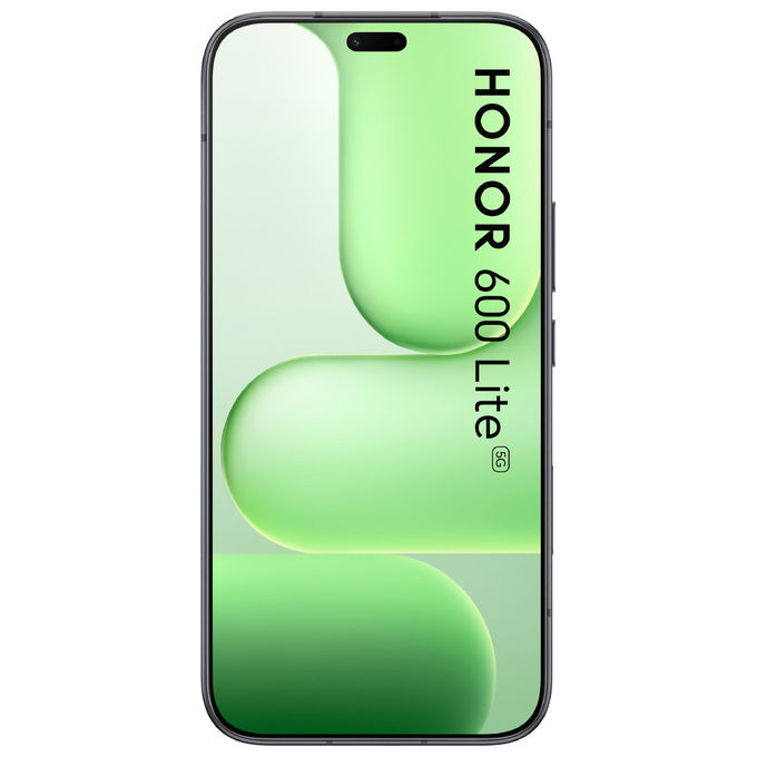 Honor 600 Lite bundle con Watch 2i, 6,6 pollici AMOLED 120Hz, 8 GB RAM, 256 GB, 108 MP, 5G, nero