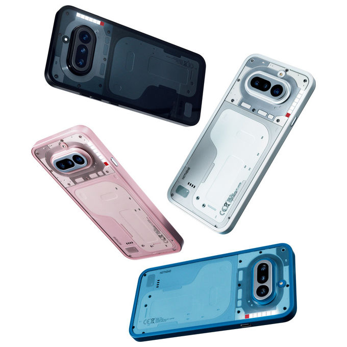 Nothing Phone (4a), smartphone 5G, display AMOLED 6.78'', Snapdragon 7s Gen 4, 12 GB RAM, 256 GB, tripla fotocamera 50 MP, nero