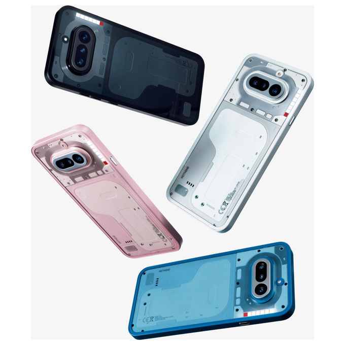 Nothing Phone 4a, smartphone 5G, tripla fotocamera 50MP, zoom 70x, display AMOLED 120Hz, 12GB RAM, 256GB, Bianco