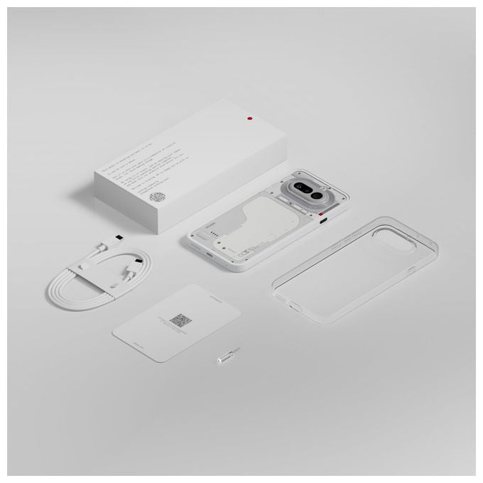 Nothing Phone 4a, smartphone 5G, tripla fotocamera 50MP, zoom 70x, display AMOLED 120Hz, 12GB RAM, 256GB, Bianco